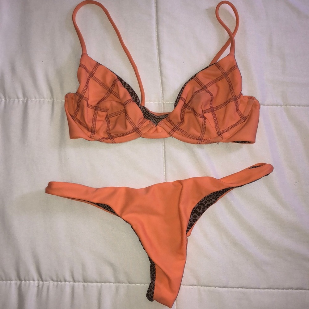 ACACIA orange underwire bikini